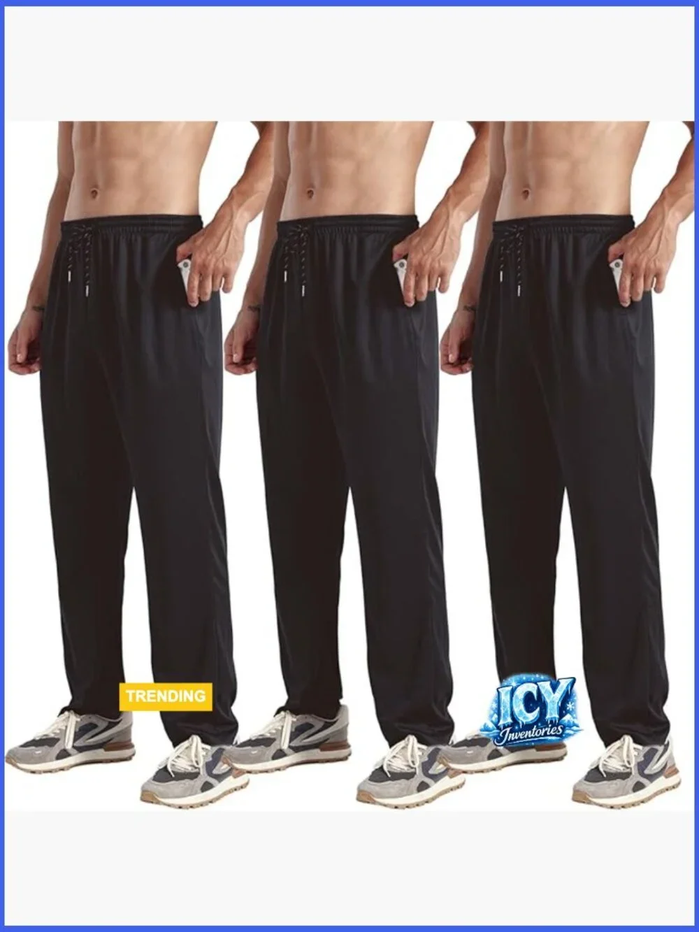 Lightweight Quick Dry Polyester Sweatpants Joggers with Pockets